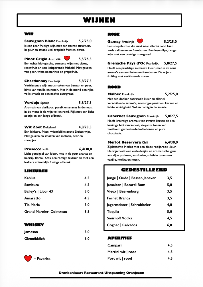 Drankkaart pagina 3 2026